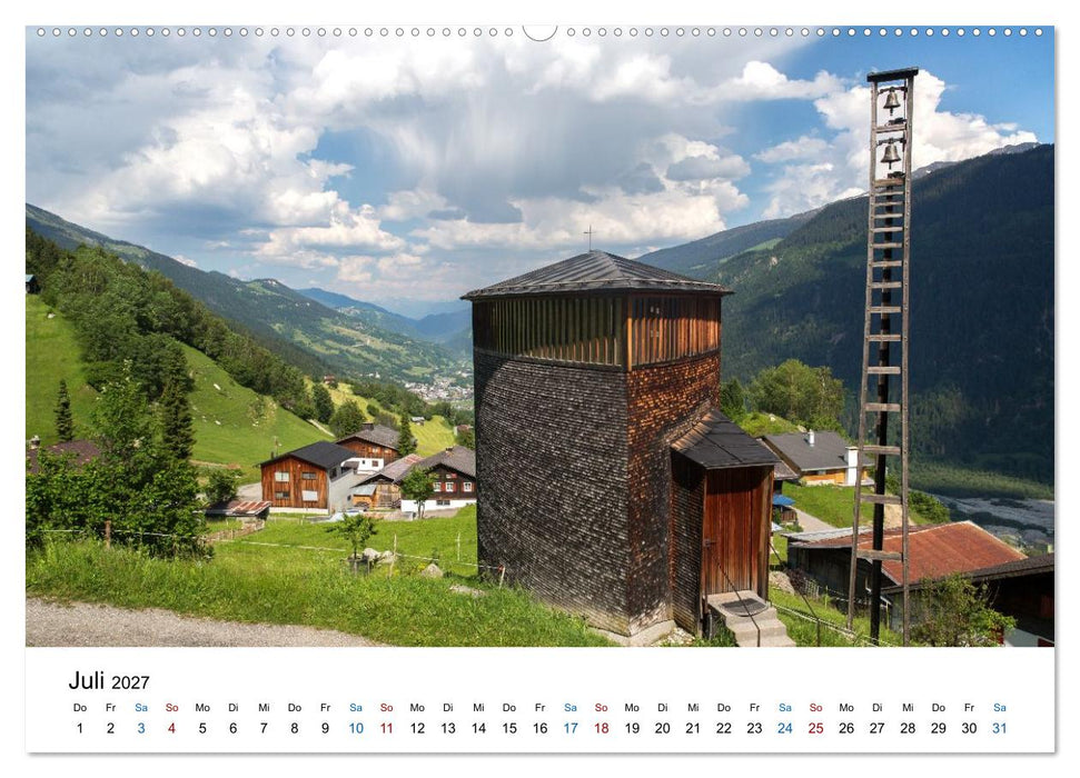 Sakrallandschaft Surselva (CALVENDO Premium Wandkalender 2027)