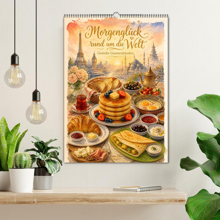 Morgenglück rund um die Welt - Gemalte Gaumenfreuden (CALVENDO Wandkalender 2027)