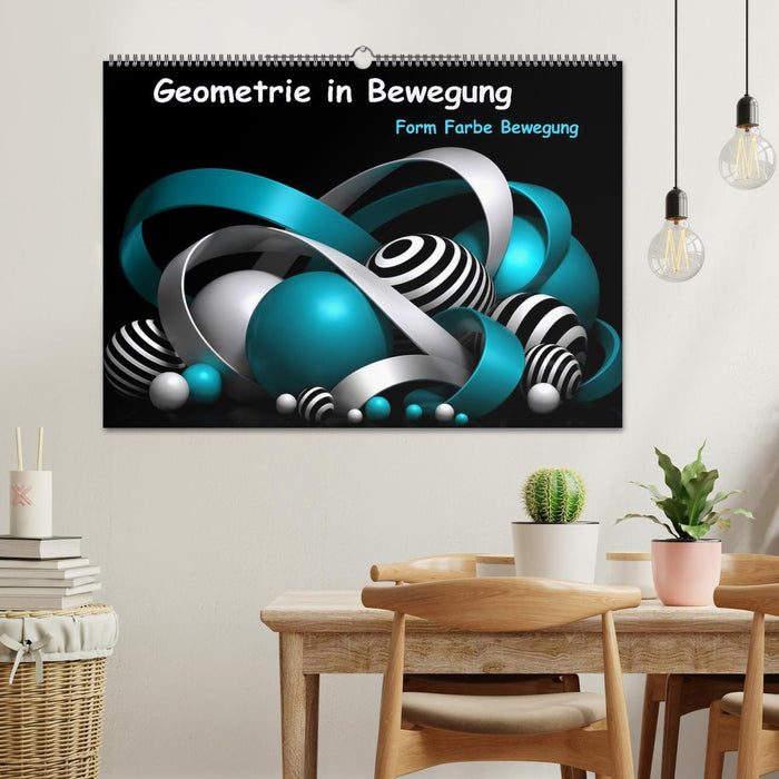 Geometrie in Bewegung Form Farbe Fantasie (CALVENDO Wandkalender 2027)