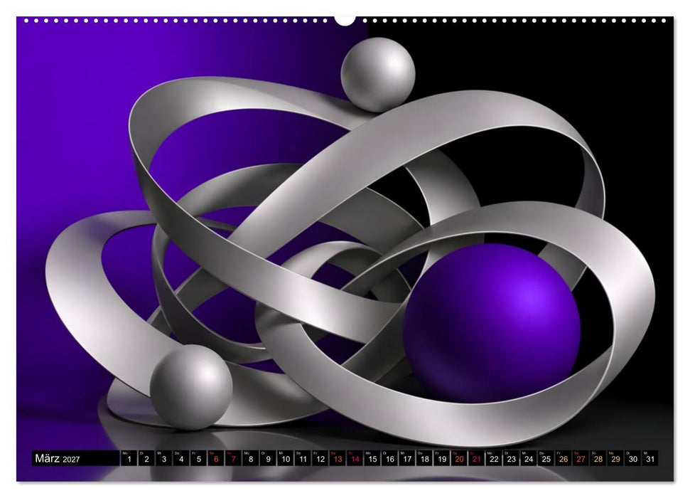 Geometrie in Bewegung Form Farbe Fantasie (CALVENDO Wandkalender 2027)