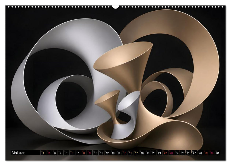 Geometrie in Bewegung Form Farbe Fantasie (CALVENDO Wandkalender 2027)