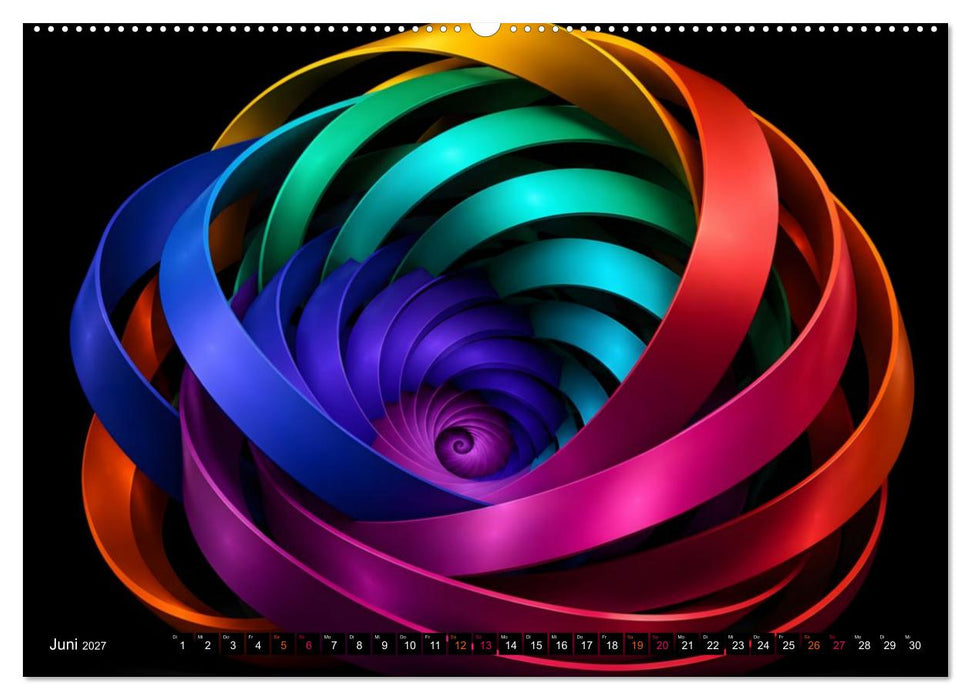 Geometrie in Bewegung Form Farbe Fantasie (CALVENDO Wandkalender 2027)