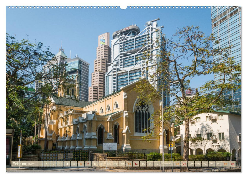 Ein Tag in Hongkong - eine etwas andere Sicht (CALVENDO Premium Wandkalender 2027)