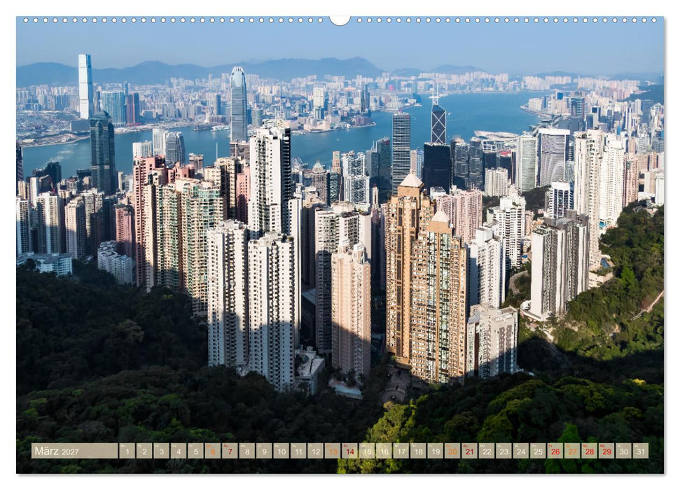 Ein Tag in Hongkong - eine etwas andere Sicht (CALVENDO Premium Wandkalender 2027)