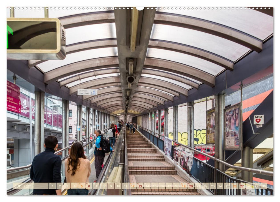 Ein Tag in Hongkong - eine etwas andere Sicht (CALVENDO Premium Wandkalender 2027)