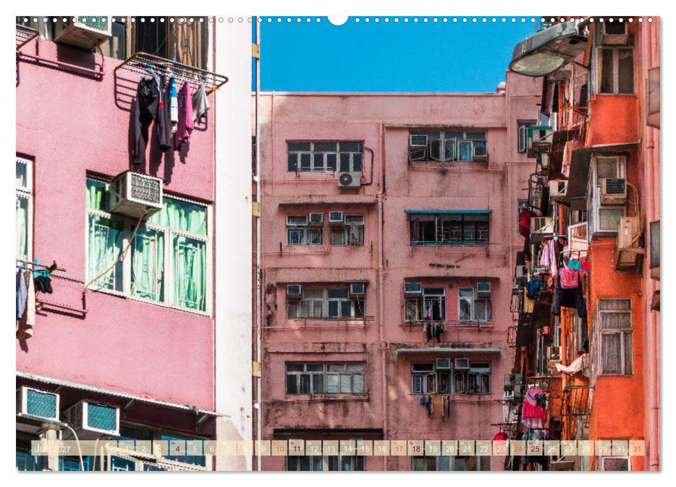 Ein Tag in Hongkong - eine etwas andere Sicht (CALVENDO Premium Wandkalender 2027)