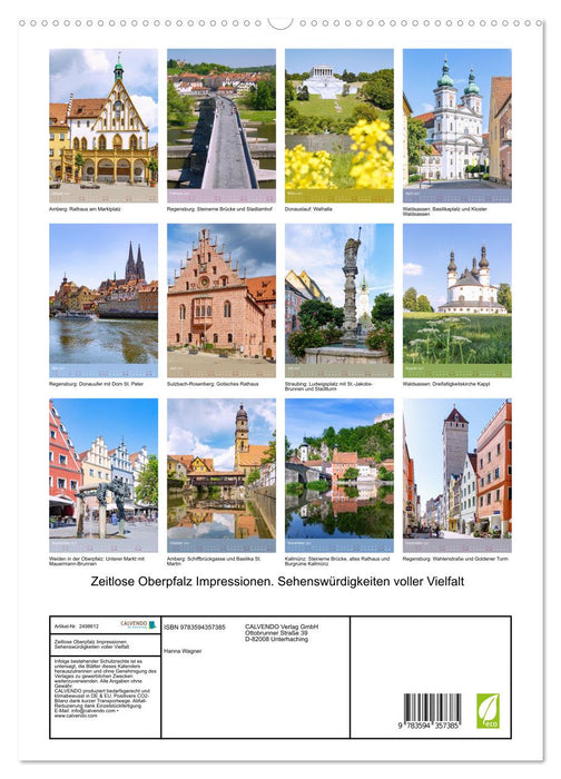 Zeitlose Oberpfalz Impressionen. Sehenswürdigkeiten voller Vielfalt (CALVENDO Premium Wandkalender 2027)