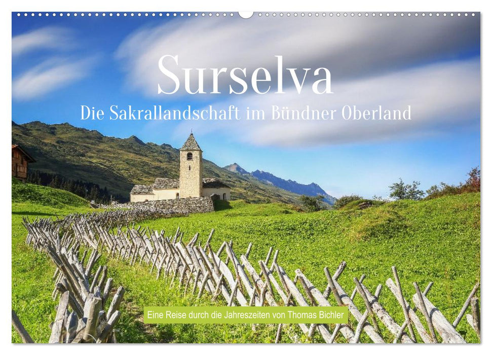 Sakrallandschaft Surselva (CALVENDO Wandkalender 2027)