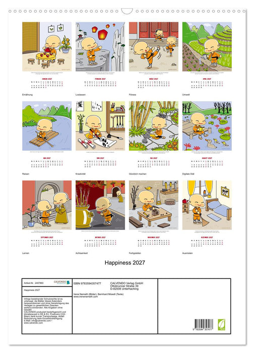 Happiness 2027 (CALVENDO Wandkalender 2027)