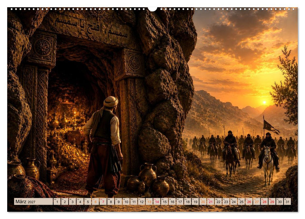 Scheherazade und 12 Märchen aus 1001 Nacht (CALVENDO Premium Wandkalender 2027)