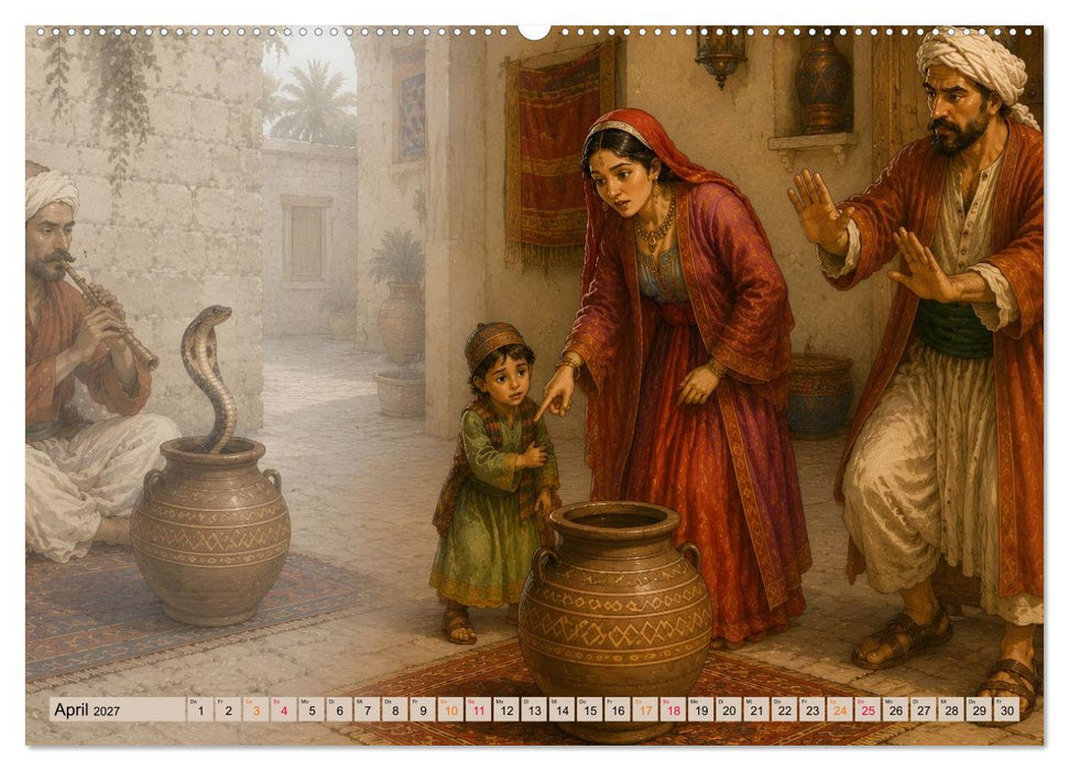 Scheherazade und 12 Märchen aus 1001 Nacht (CALVENDO Premium Wandkalender 2027)