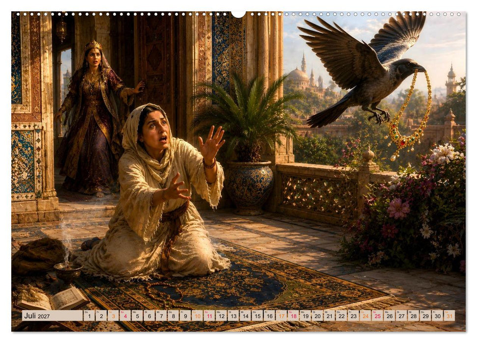 Scheherazade und 12 Märchen aus 1001 Nacht (CALVENDO Premium Wandkalender 2027)