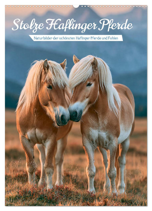 Stolze Haflinger Pferde (CALVENDO Wandkalender 2027)