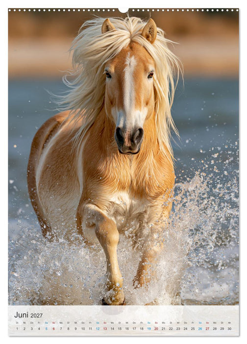 Stolze Haflinger Pferde (CALVENDO Wandkalender 2027)