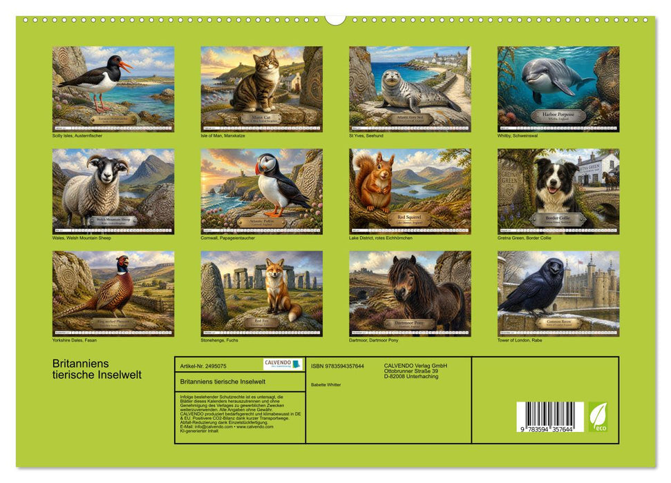 Britanniens tierische Inselwelt (CALVENDO Premium Wandkalender 2027)