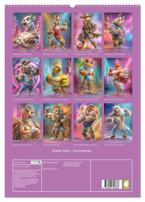 Starke Kerle - Humorwerke (CALVENDO Premium Wandkalender 2027)