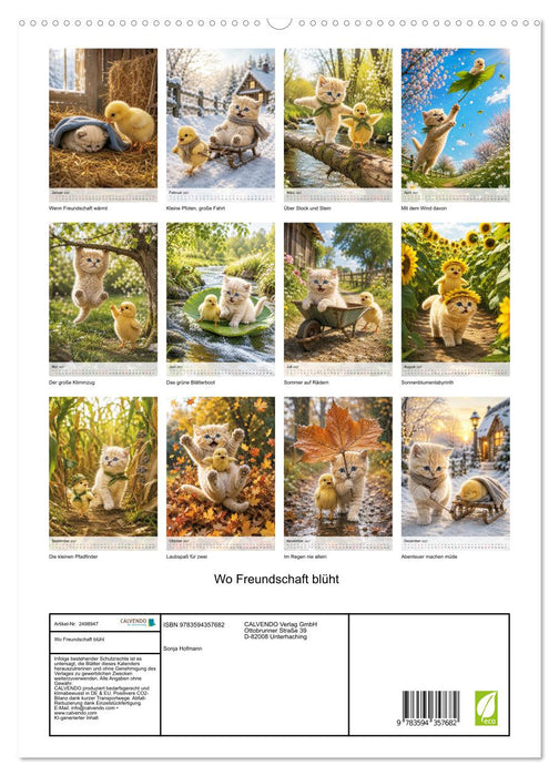 Wo Freundschaft blüht (CALVENDO Premium Wandkalender 2027)