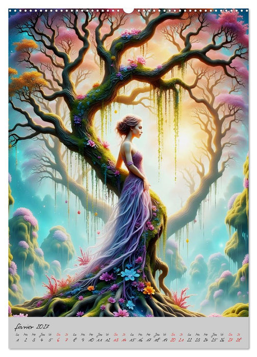 Aura végétale – Quand les arbres se font femmes (CALVENDO Calendrier supérieur 2027)