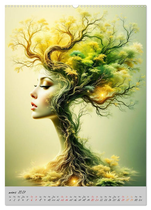Aura végétale – Quand les arbres se font femmes (CALVENDO Calendrier supérieur 2027)