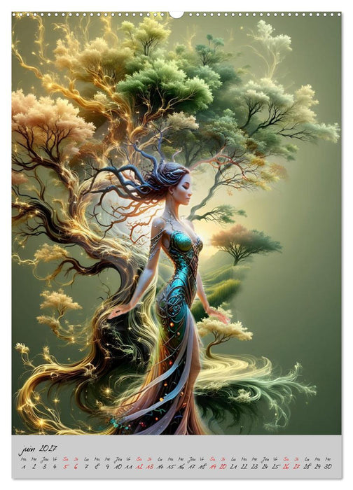 Aura végétale – Quand les arbres se font femmes (CALVENDO Calendrier supérieur 2027)