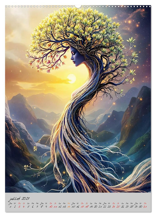 Aura végétale – Quand les arbres se font femmes (CALVENDO Calendrier supérieur 2027)