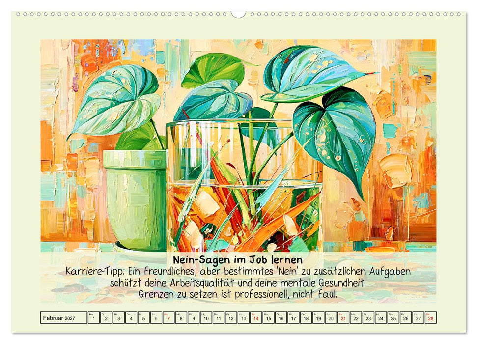 Slow Growth. Erfolg ohne Burnout mit Fokus auf Balance (CALVENDO Premium Wandkalender 2027)
