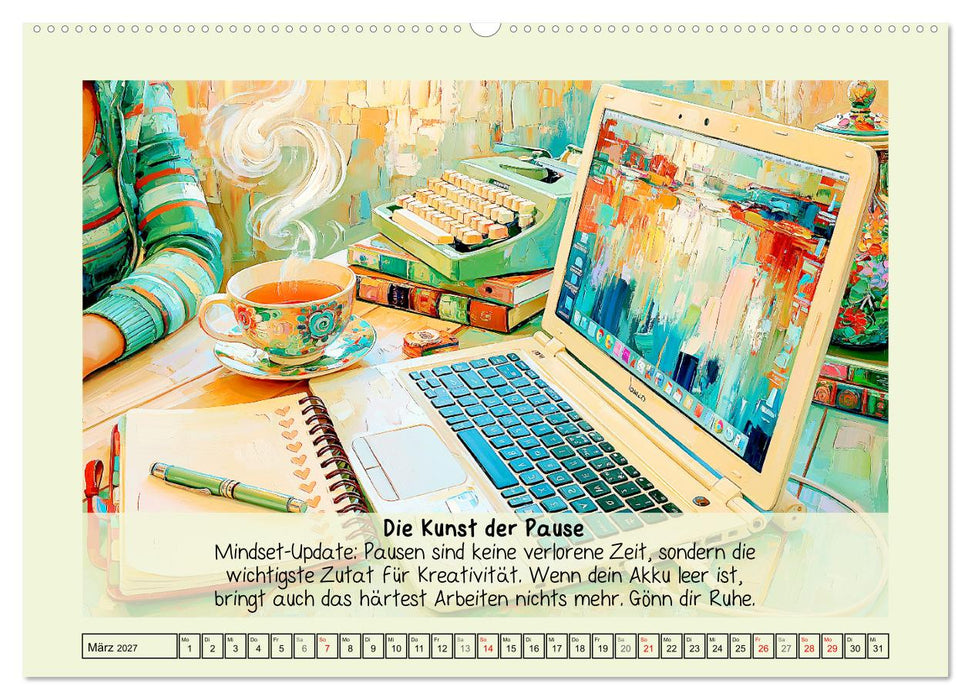 Slow Growth. Erfolg ohne Burnout mit Fokus auf Balance (CALVENDO Premium Wandkalender 2027)