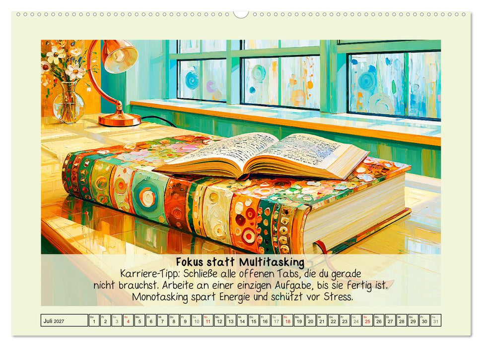 Slow Growth. Erfolg ohne Burnout mit Fokus auf Balance (CALVENDO Premium Wandkalender 2027)