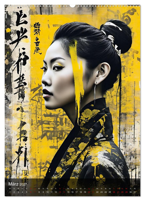 Geisha - Asian Spirit (CALVENDO Premium Wandkalender 2027)