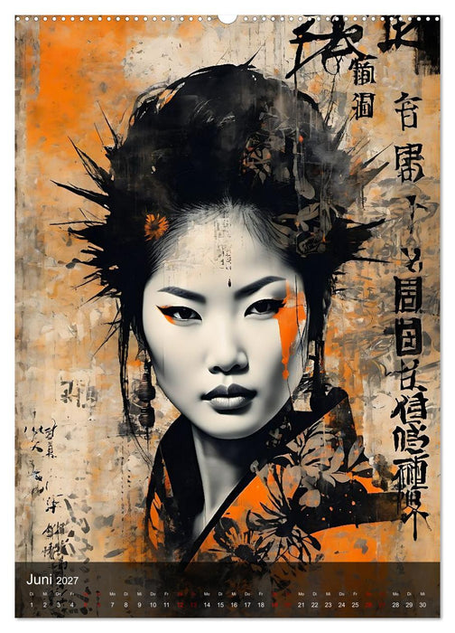 Geisha - Asian Spirit (CALVENDO Premium Wandkalender 2027)