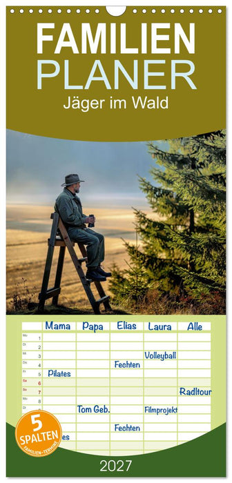 Jäger im Wald (CALVENDO Familienplaner 2027)
