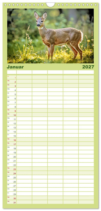 Jäger im Wald (CALVENDO Familienplaner 2027)