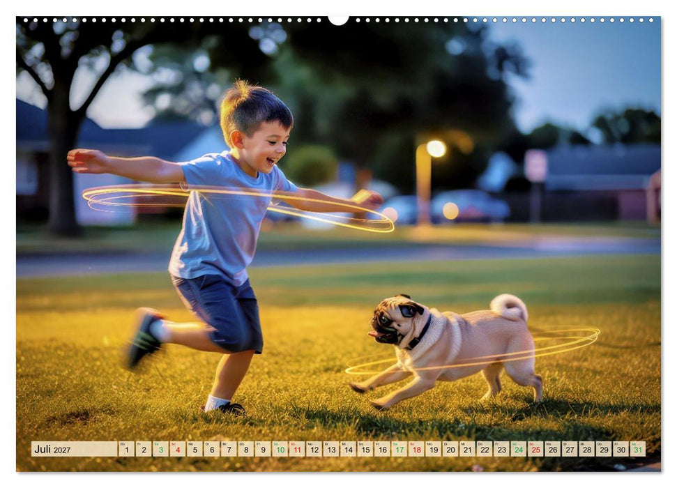 Der kleine Mops-Kalender (CALVENDO Premium Wandkalender 2027)