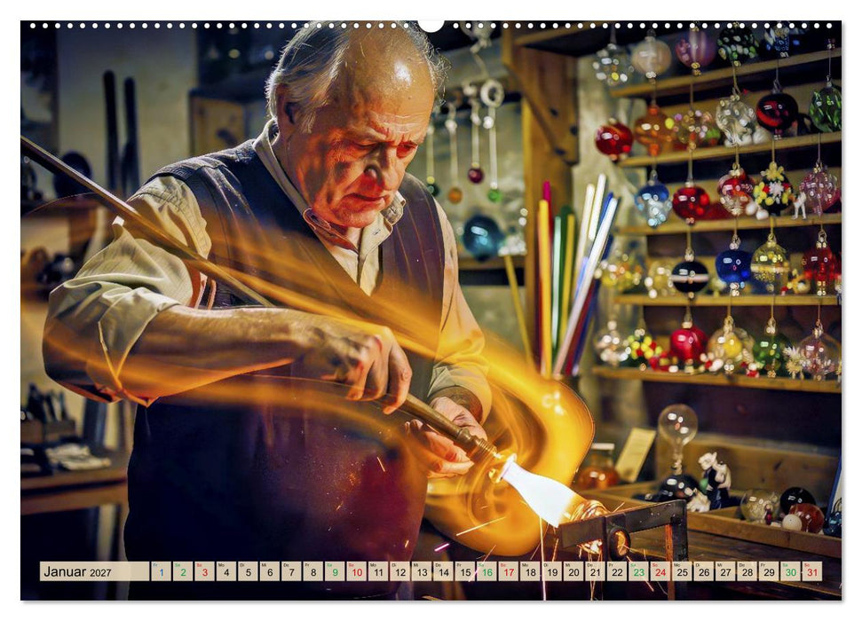 Thüringer - Glaskunst - Handwerk (CALVENDO Wandkalender 2027)