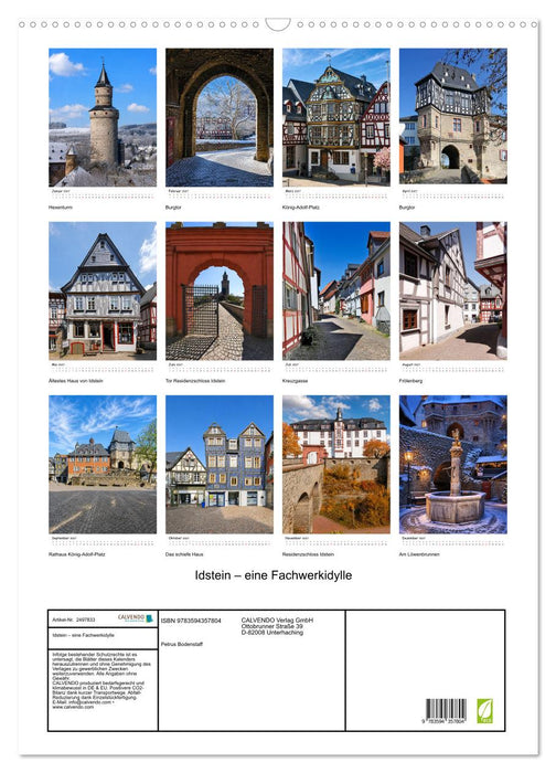 Idstein – eine Fachwerkidylle (CALVENDO Wandkalender 2027)