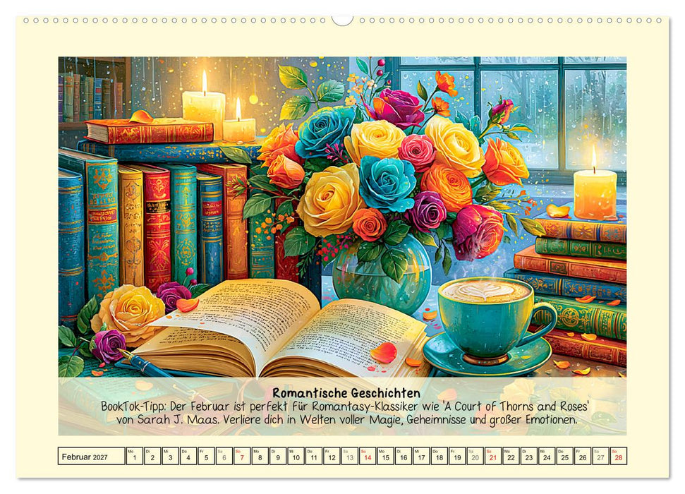 Cozy Reading. Dein Guide für gemütliche Lesestunden (CALVENDO Premium Wandkalender 2027)