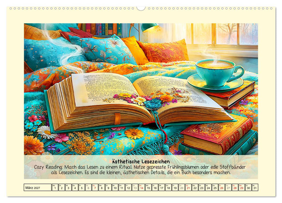 Cozy Reading. Dein Guide für gemütliche Lesestunden (CALVENDO Premium Wandkalender 2027)