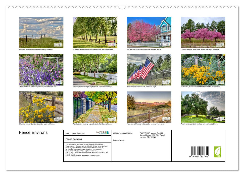 Fence Environs (CALVENDO Premium-Calendar 2027)