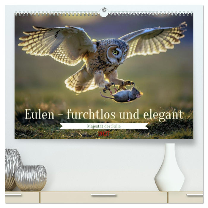 Eulen - furchtlos und elegant (CALVENDO Premium Wandkalender 2027)