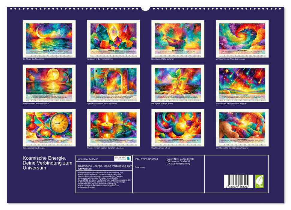Kosmische Energie. Deine Verbindung zum Universum (CALVENDO Premium Wandkalender 2027)
