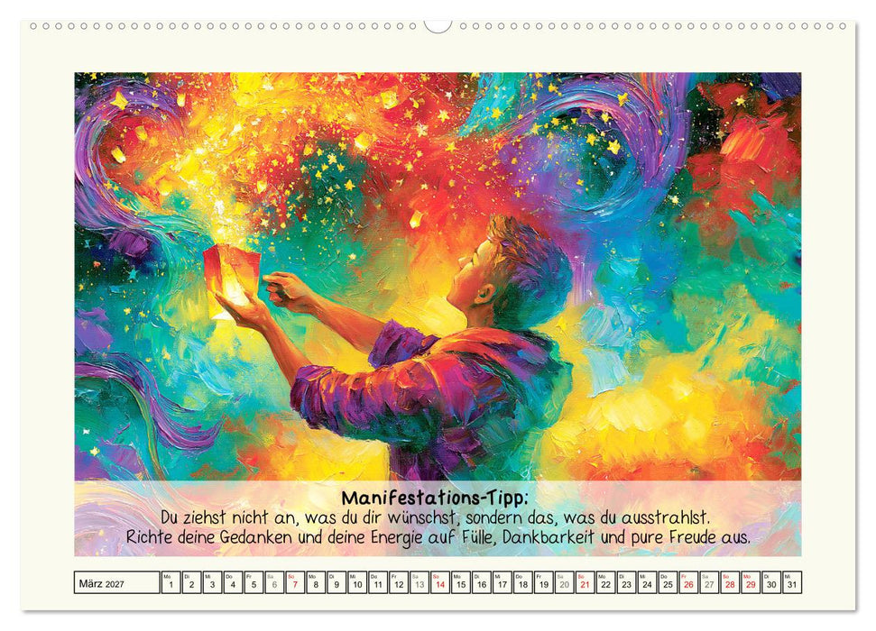 Kosmische Energie. Deine Verbindung zum Universum (CALVENDO Premium Wandkalender 2027)