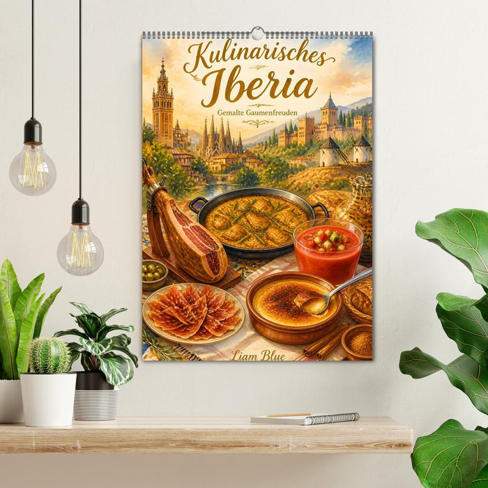 Kulinarisches Iberia - Gemalte Gaumenfreuden (CALVENDO Wandkalender 2027)