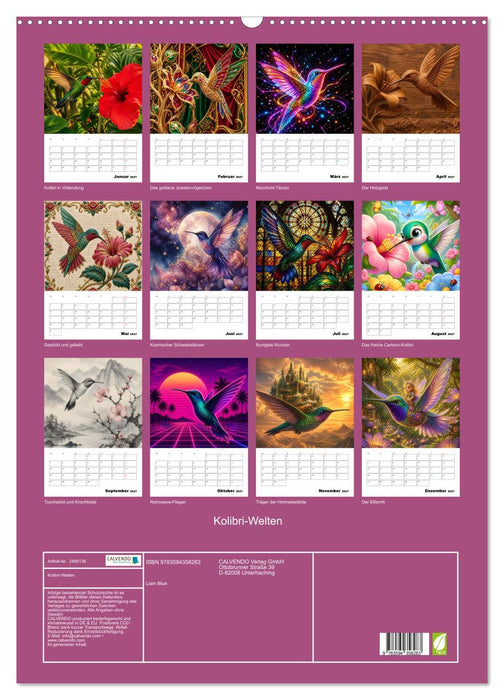 Kolibri-Welten (CALVENDO Wandkalender 2027)