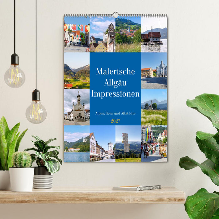 Malerische Allgäu Impressionen. Alpen, Seen und Altstädte (CALVENDO Wandkalender 2027)