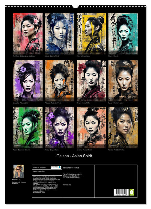 Geisha - Asian Spirit (CALVENDO Wandkalender 2027)