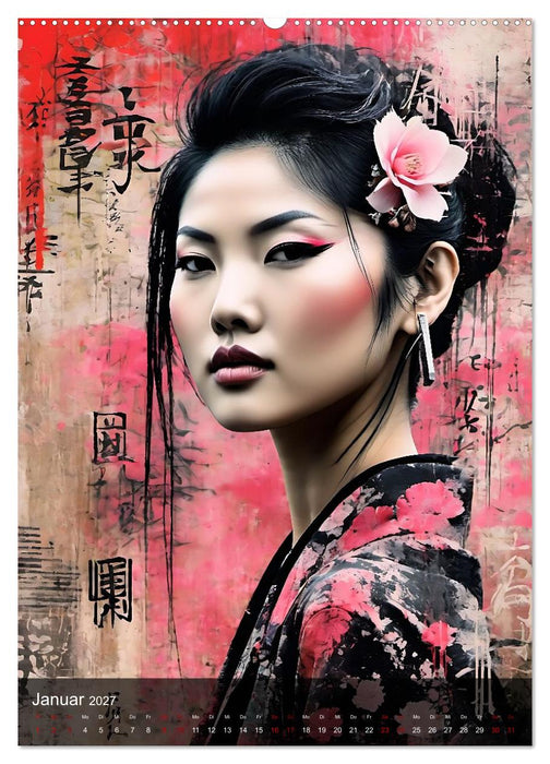 Geisha - Asian Spirit (CALVENDO Wandkalender 2027)