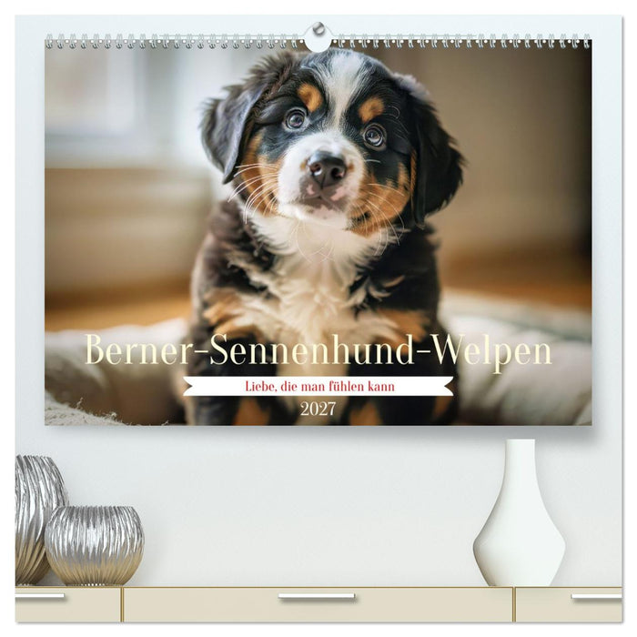 Berner-Sennenhund-Welpen (CALVENDO Premium Wandkalender 2027)