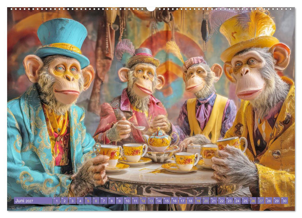Tierische Kaffeefans - Humorwerke (CALVENDO Premium Wandkalender 2027)