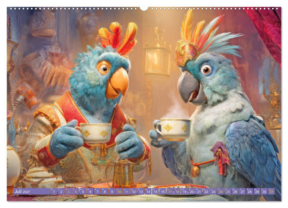 Tierische Kaffeefans - Humorwerke (CALVENDO Premium Wandkalender 2027)
