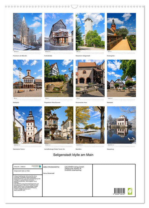 Seligenstadt Idylle am Main (CALVENDO Wandkalender 2027)